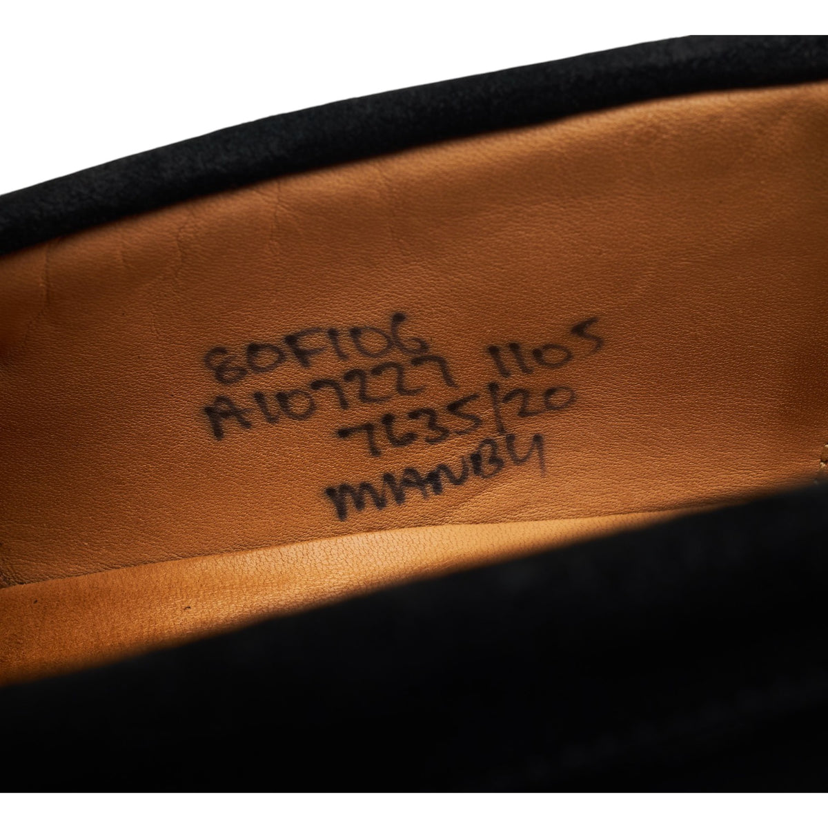 'Manby' Black Suede Loafers UK 8 F