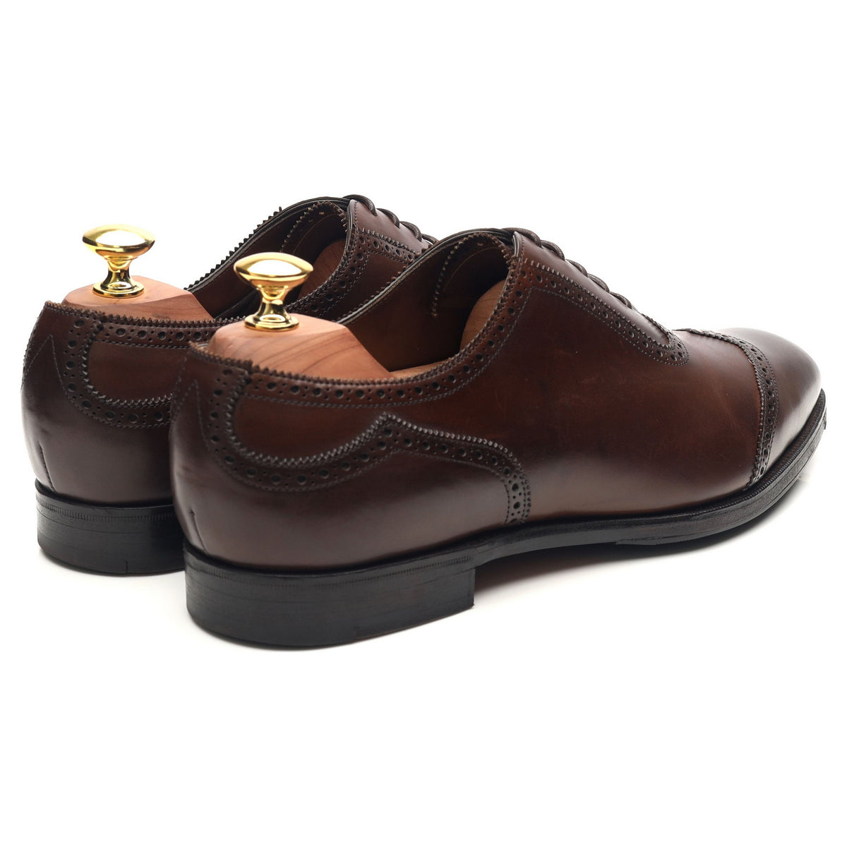 &#39;Southwold&#39; Dark Brown Leather Oxford Brogues UK 8 E