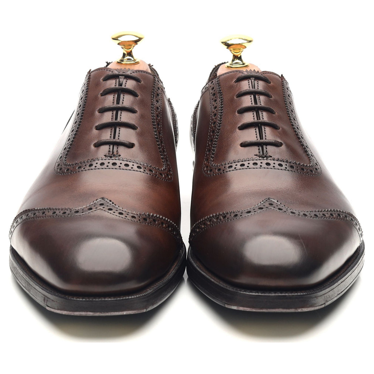 &#39;Southwold&#39; Dark Brown Leather Oxford Brogues UK 8 E