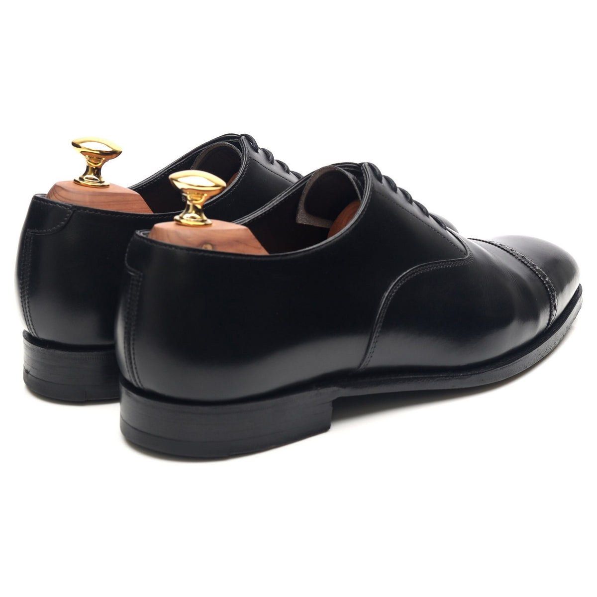 Belgrave' Black Leather Oxford UK 6 E - Abbot's Shoes