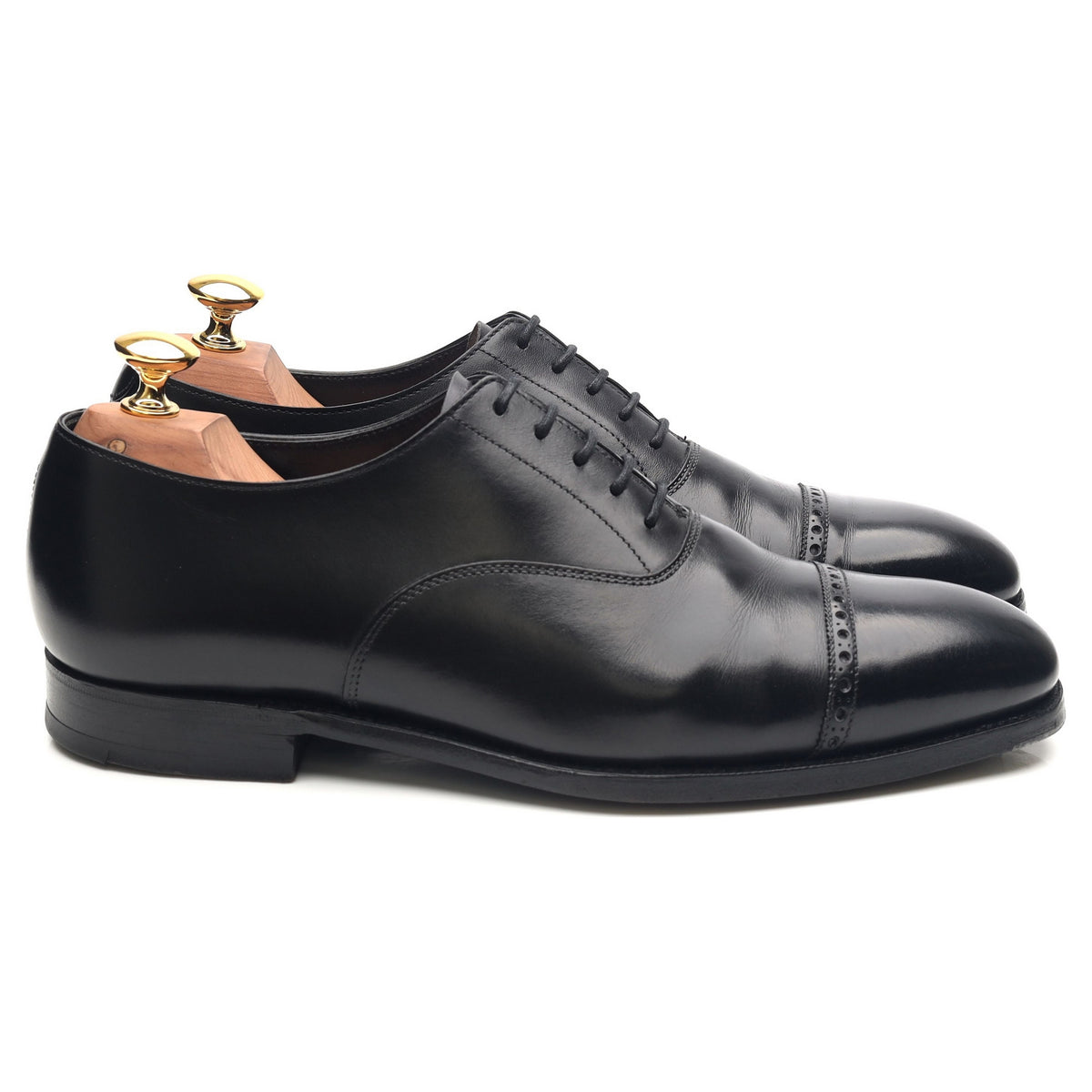 &#39;Belgrave&#39; Black Leather Oxford UK 6 E