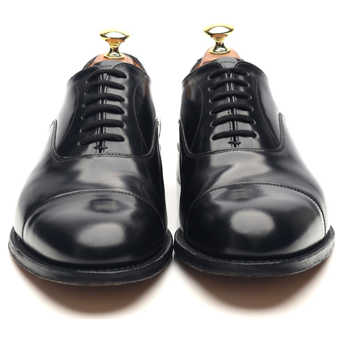 &#39;Dubai&#39; Black Leather Oxford UK 7.5 G