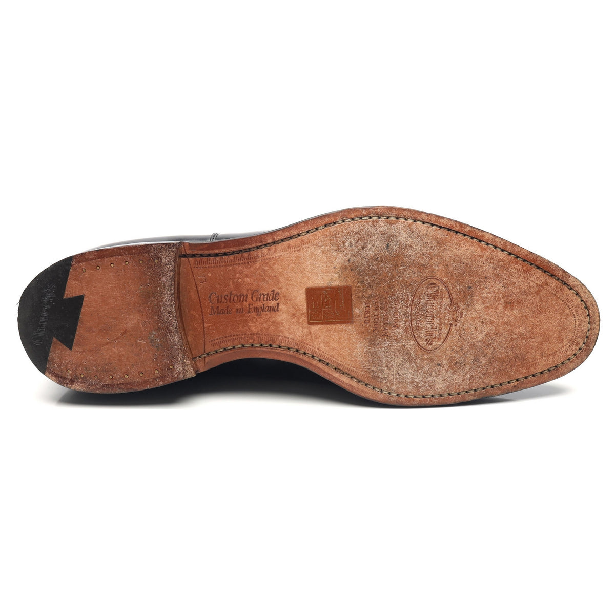 &#39;Dubai&#39; Black Leather Oxford UK 7.5 G
