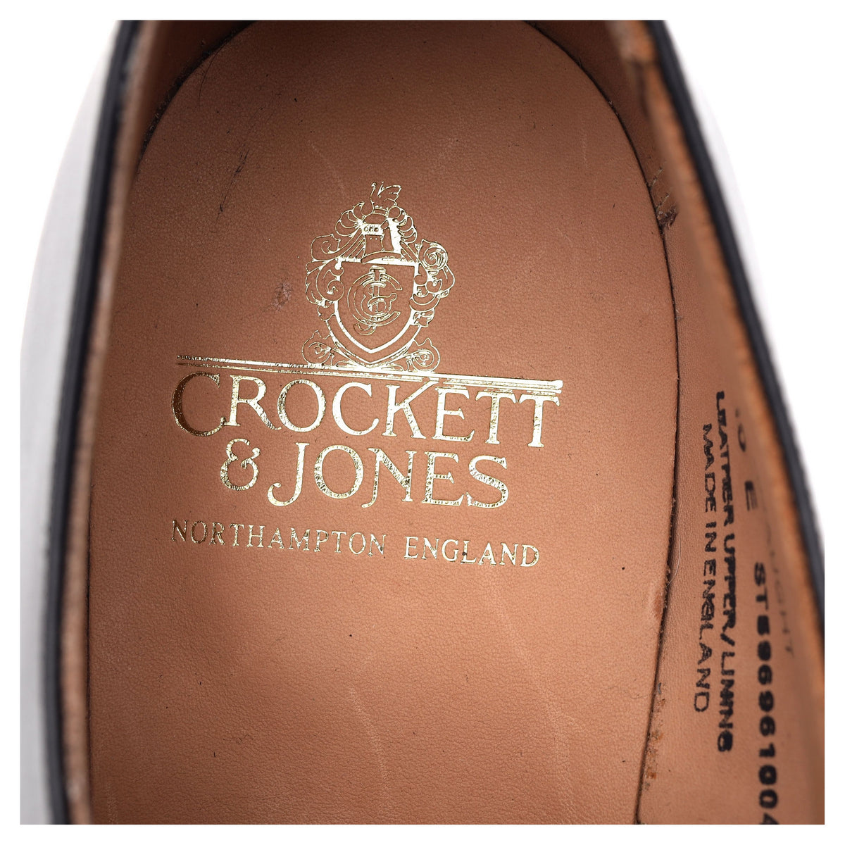 &#39;Connaught&#39; Black Leather Oxford UK 10 E