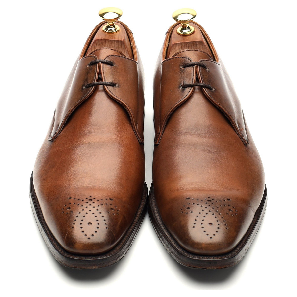 &#39;Liverpool&#39; Brown Leather Derby UK 7.5 F