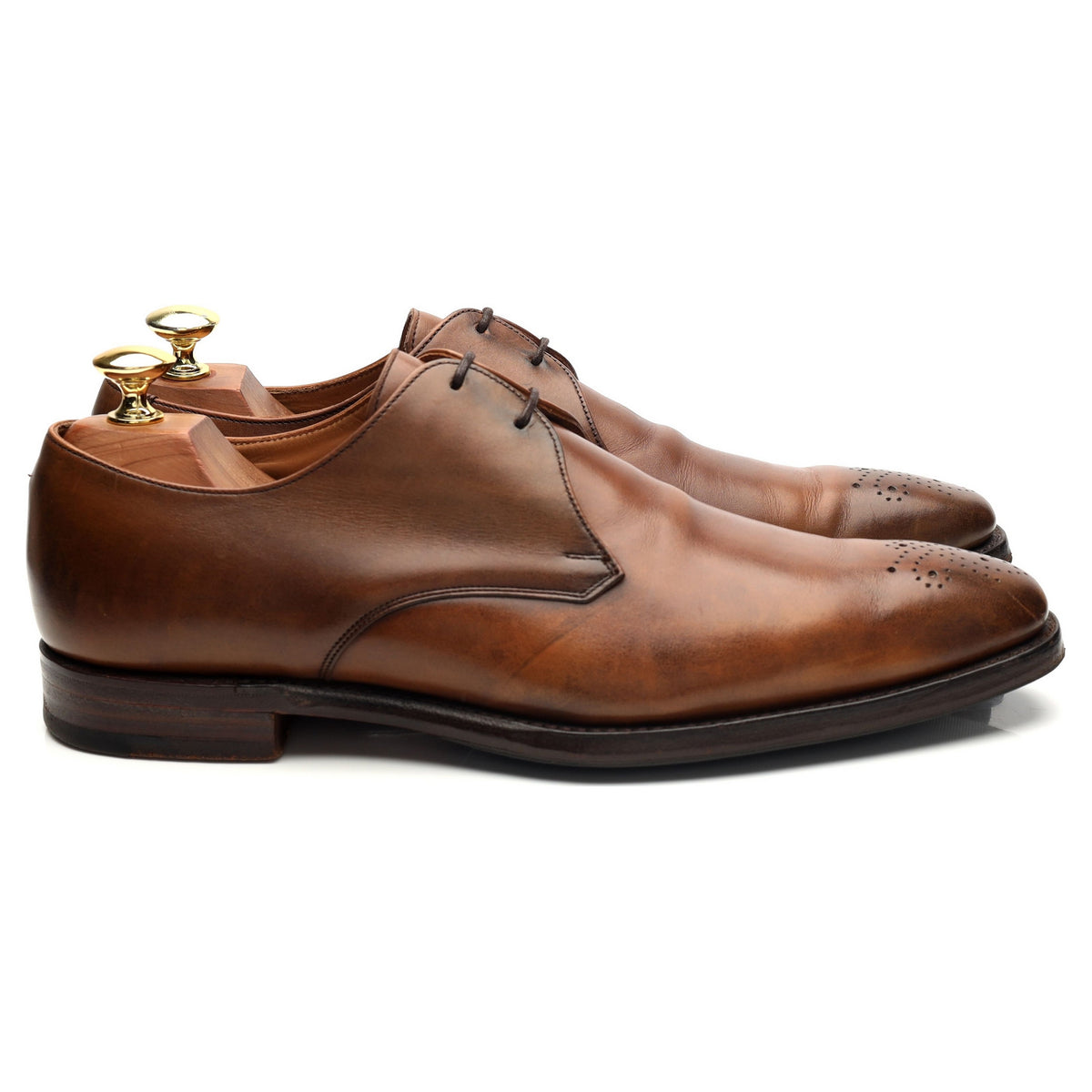 &#39;Liverpool&#39; Brown Leather Derby UK 7.5 F