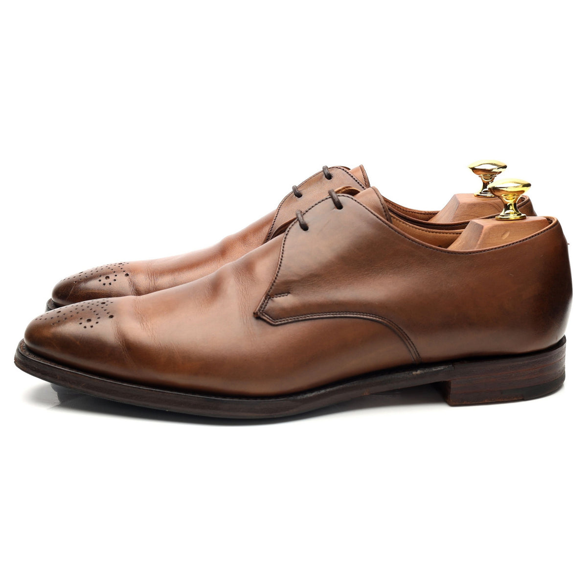 &#39;Liverpool&#39; Brown Leather Derby UK 7.5 F