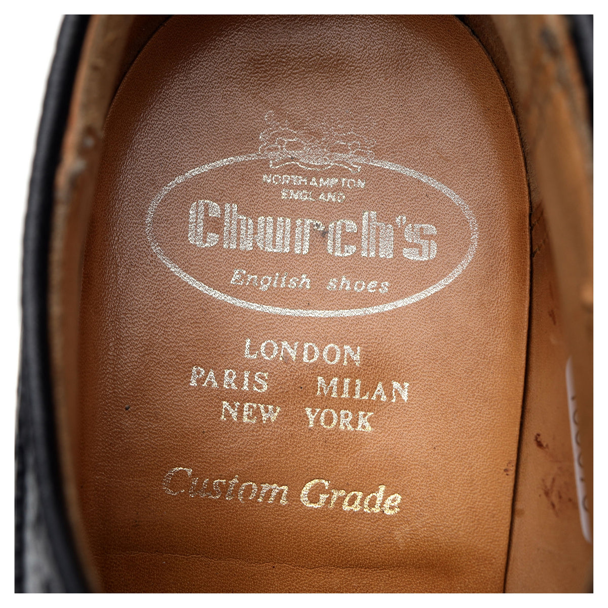 Derbys en cuir noir « Grafton » pointure UK 7,5 F