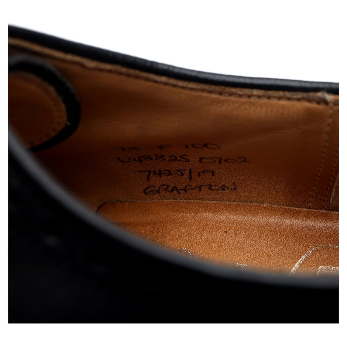 Derbys en cuir noir « Grafton » pointure UK 7,5 F