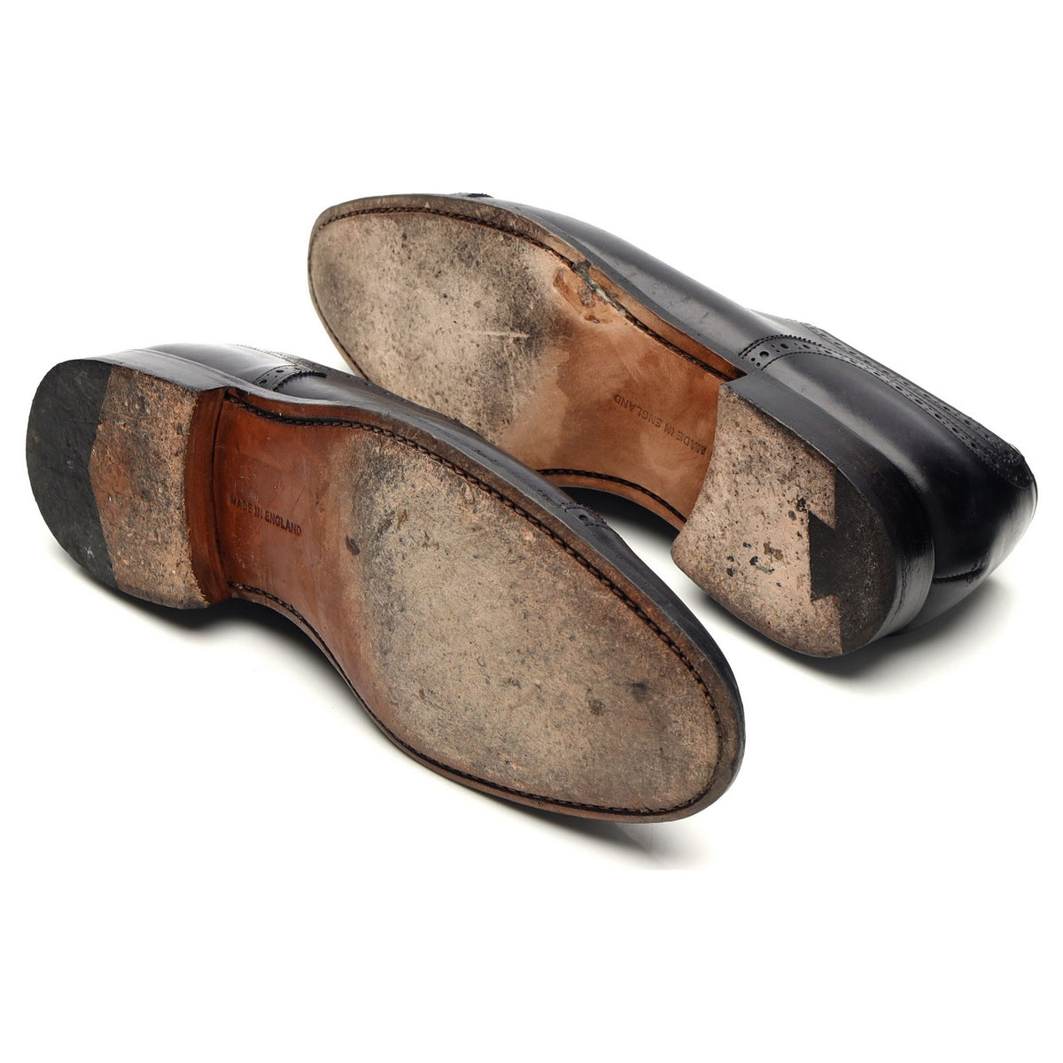 &#39;Trenton&#39; Black Museum Leather Oxford UK 6.5
