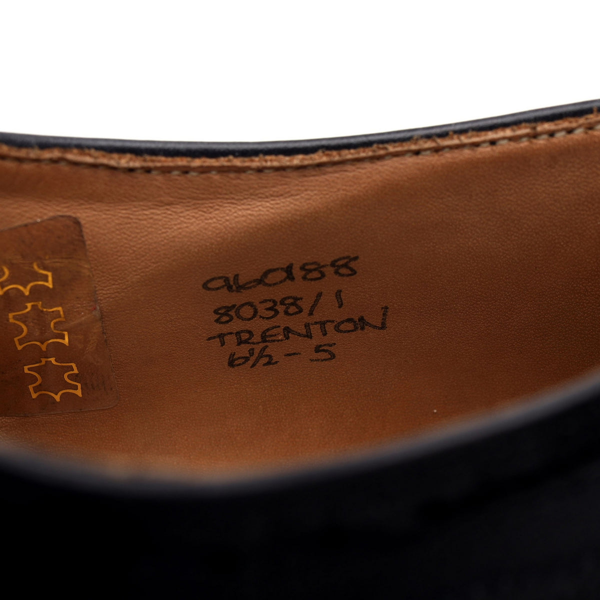 &#39;Trenton&#39; Black Museum Leather Oxford UK 6.5