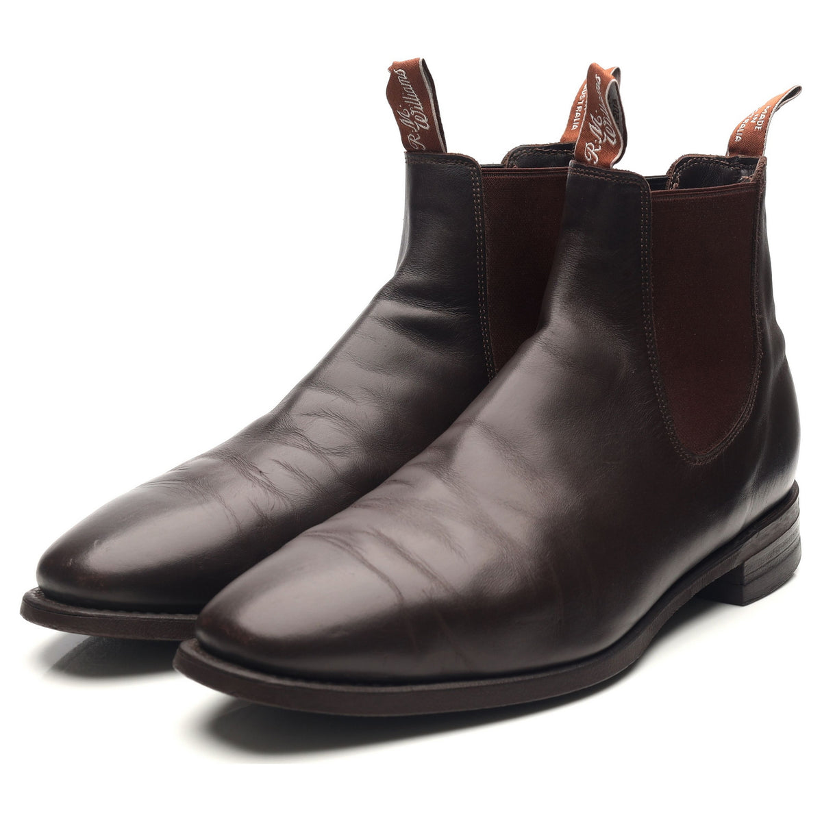 &#39;Comfort Craftsmen&#39; Dark Brown Leather Chelsea Boots UK 11 H