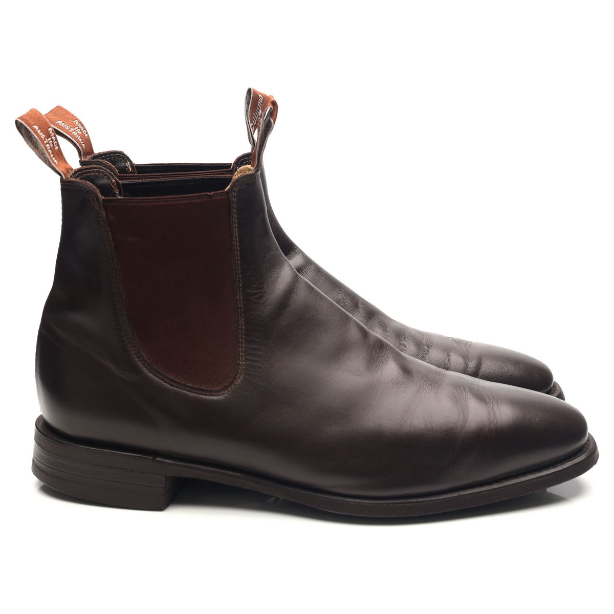 &#39;Comfort Craftsmen&#39; Dark Brown Leather Chelsea Boots UK 11 H