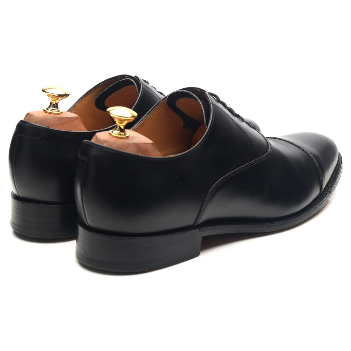 &#39;Duxford&#39; Black Leather Oxford UK 10 G