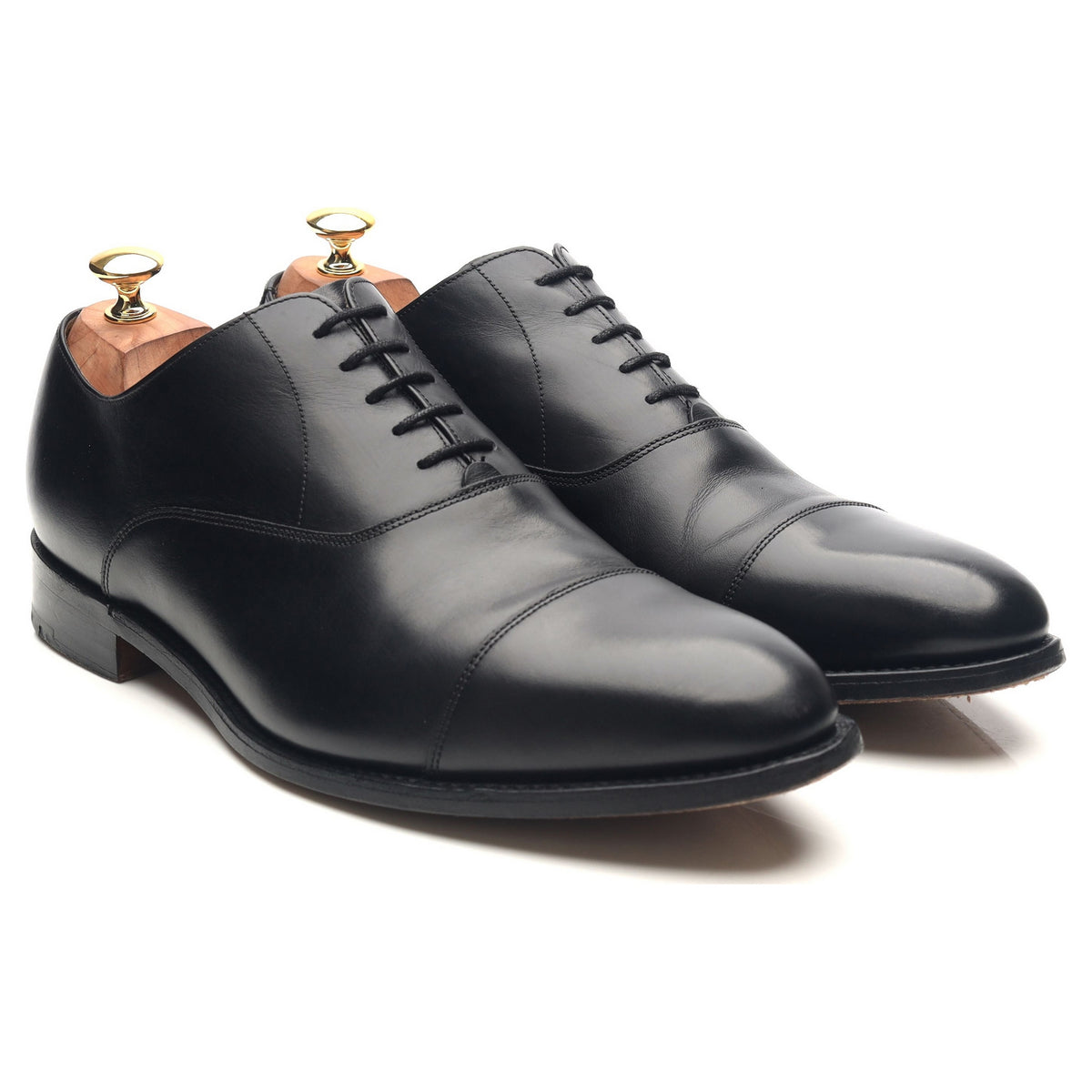 &#39;Duxford&#39; Black Leather Oxford UK 10 G