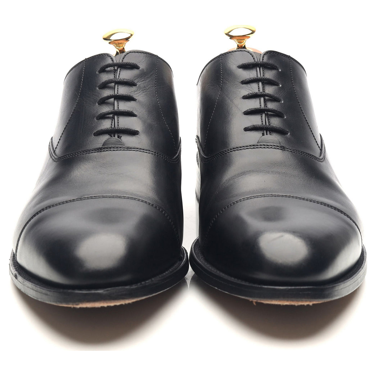 &#39;Duxford&#39; Black Leather Oxford UK 10 G