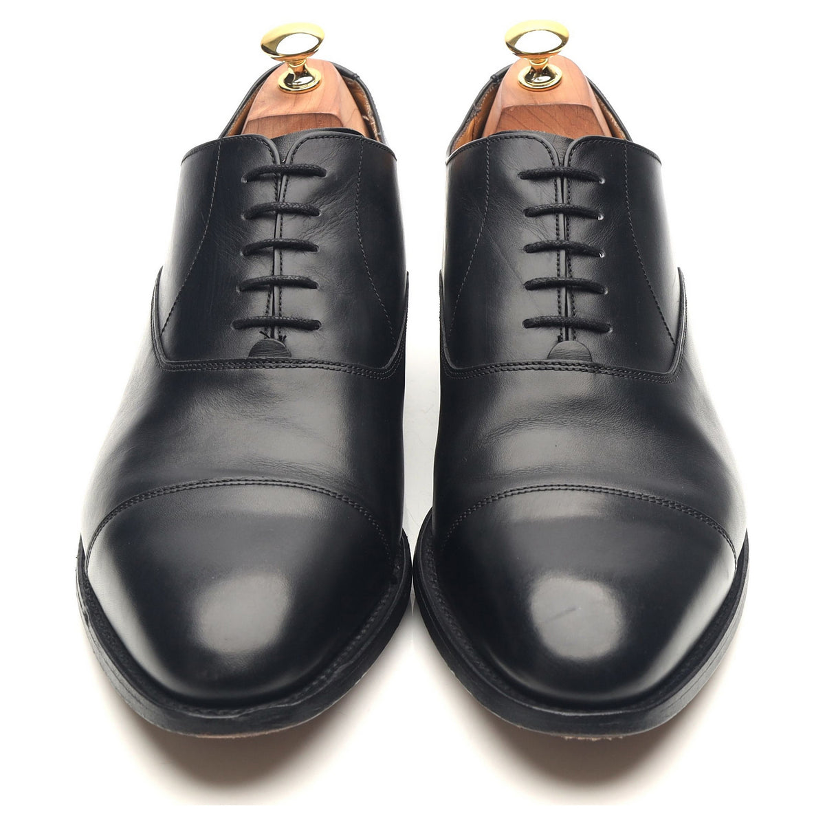 &#39;Duxford&#39; Black Leather Oxford UK 10 G