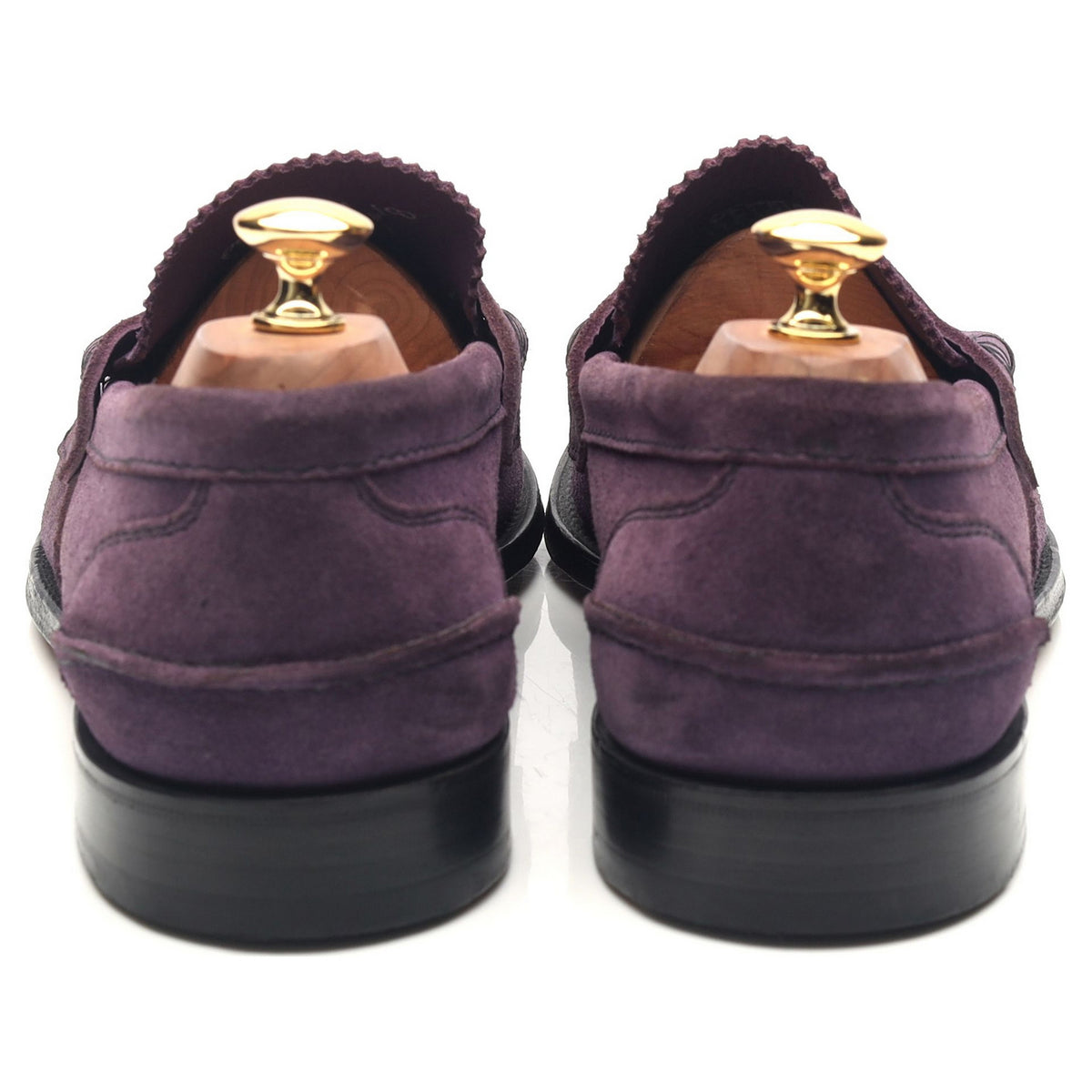 &#39;Pembrey&#39; Purple Suede Loafers UK 10 F