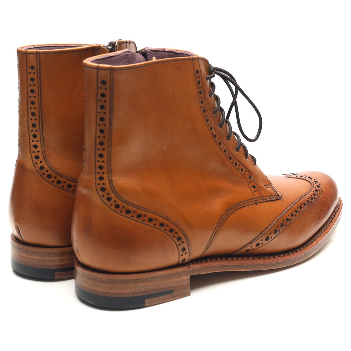 Women&#39;s &#39;Faye&#39; Tan Brown Leather Boots UK 4 D