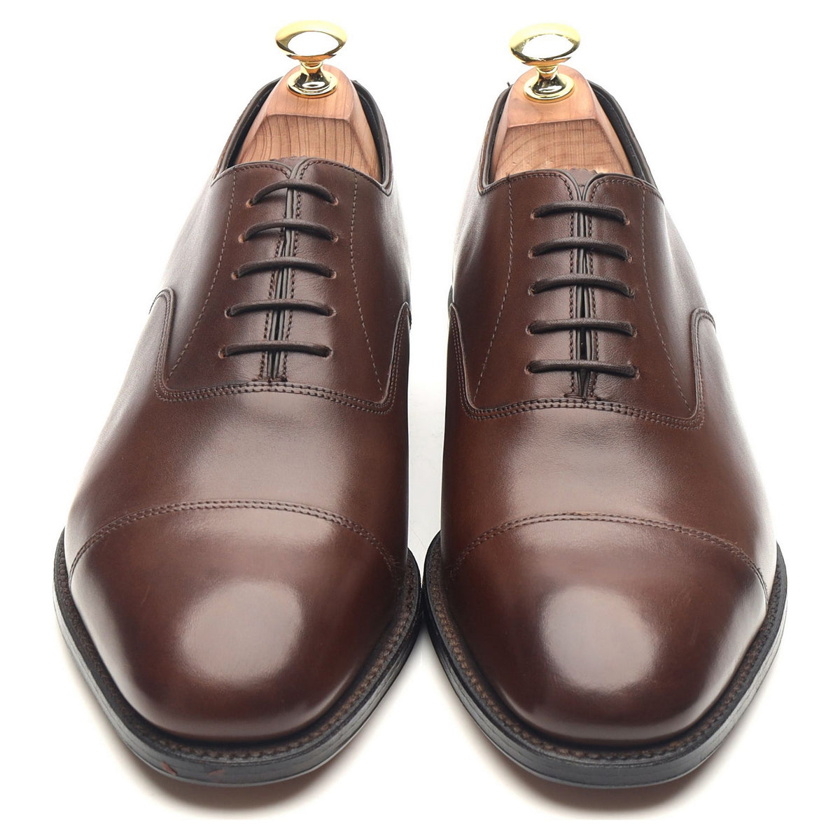 &#39;Knightsbridge&#39; Brown Leather Oxford UK 8.5 F