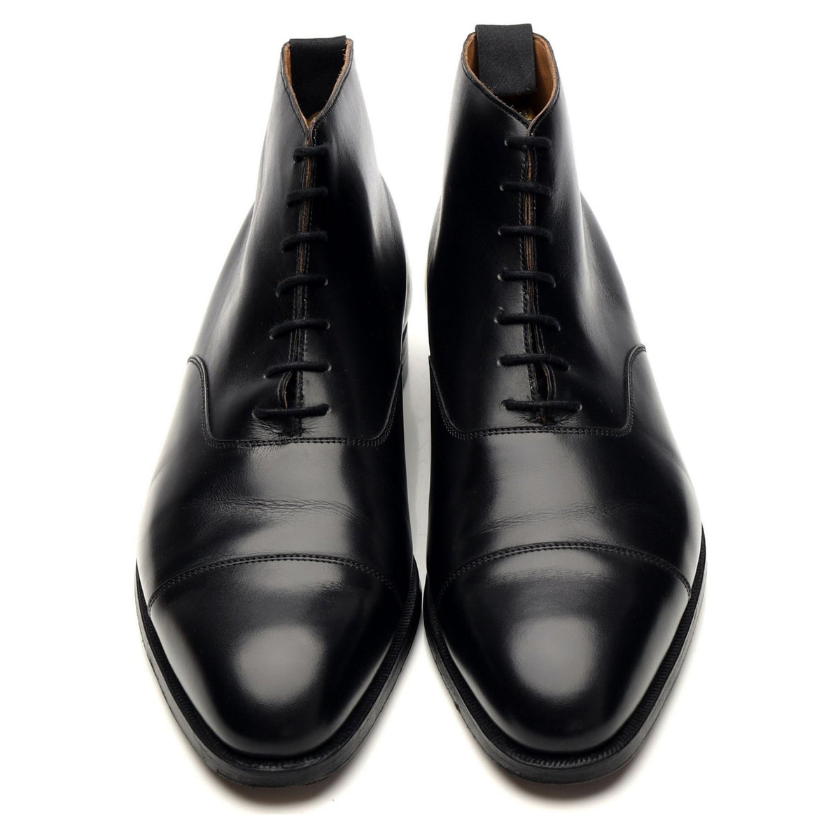 &#39;William&#39; Black Leather Boots UK 9 E