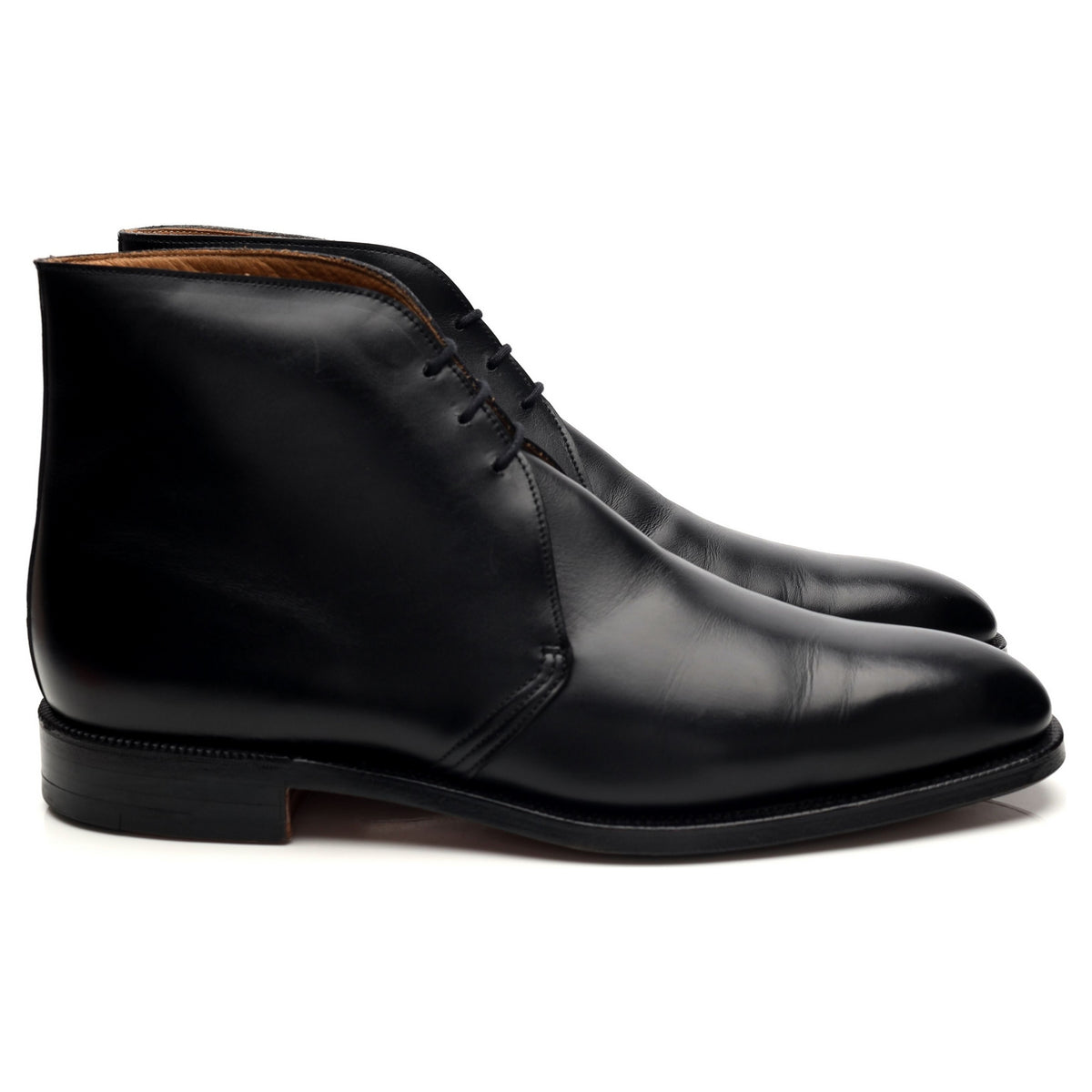 Ralph Lauren Black Leather Chukka Boots UK 9 US 10 D