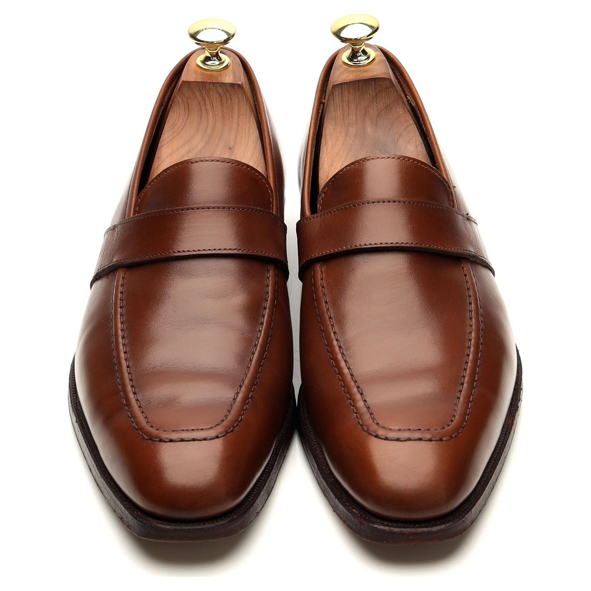 Kilgour Brown Leather Loafers UK 7.5 E