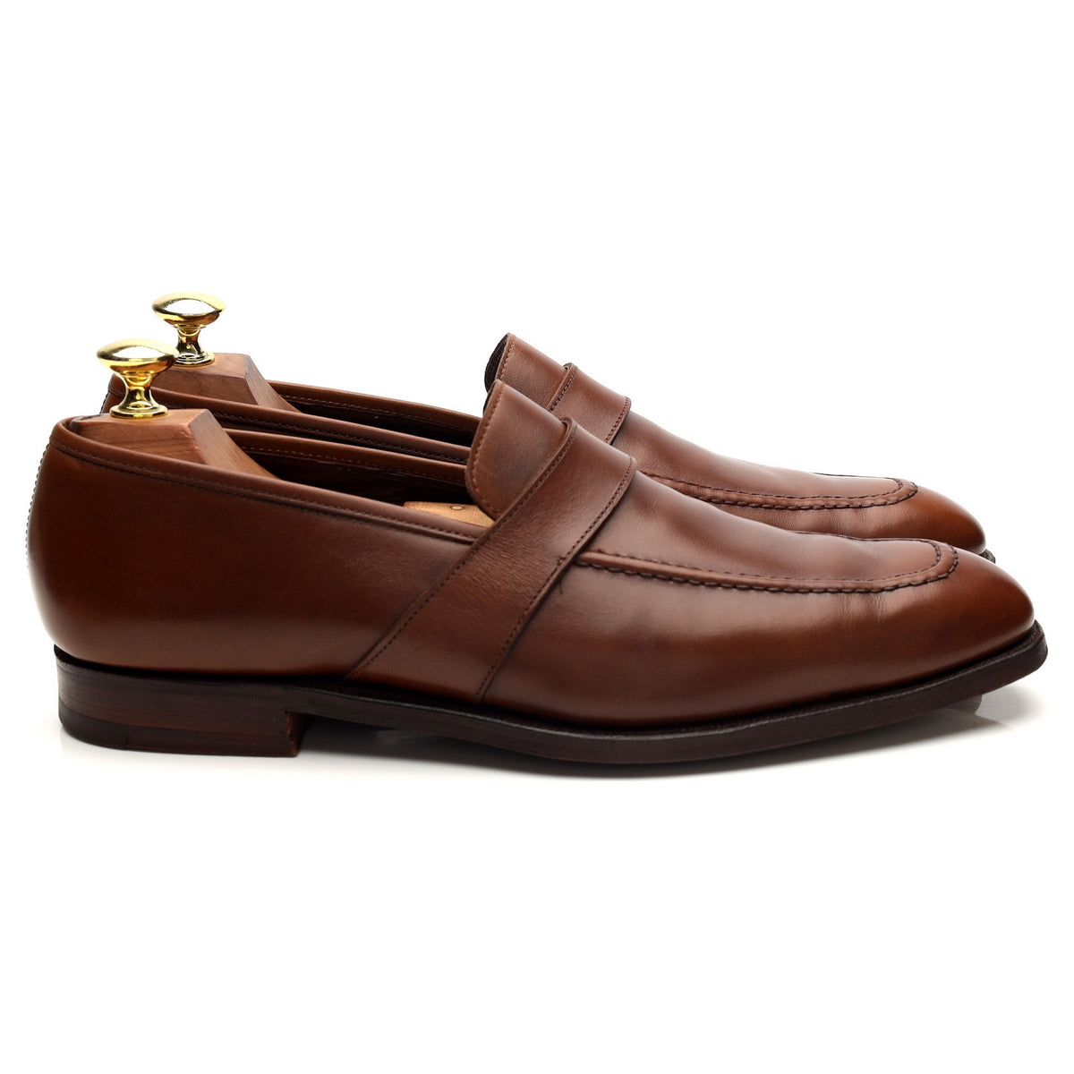 Kilgour Brown Leather Loafers UK 7.5 E