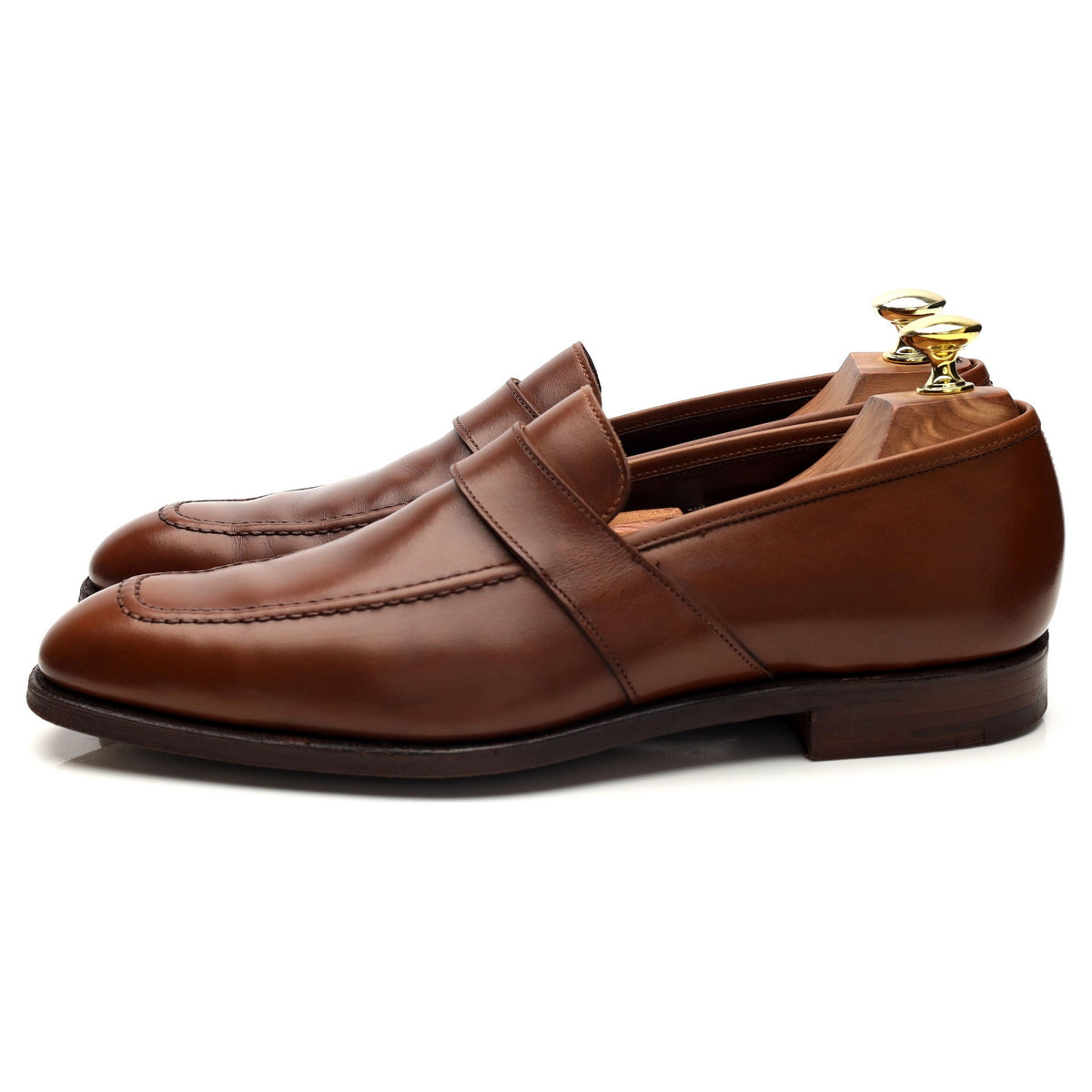 Kilgour Brown Leather Loafers UK 7.5 E