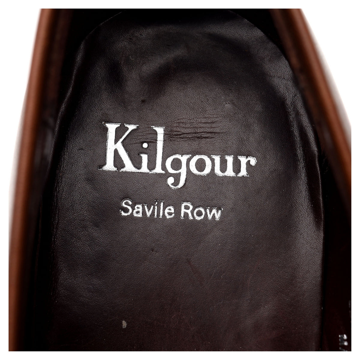 Kilgour Brown Leather Loafers UK 7.5 E