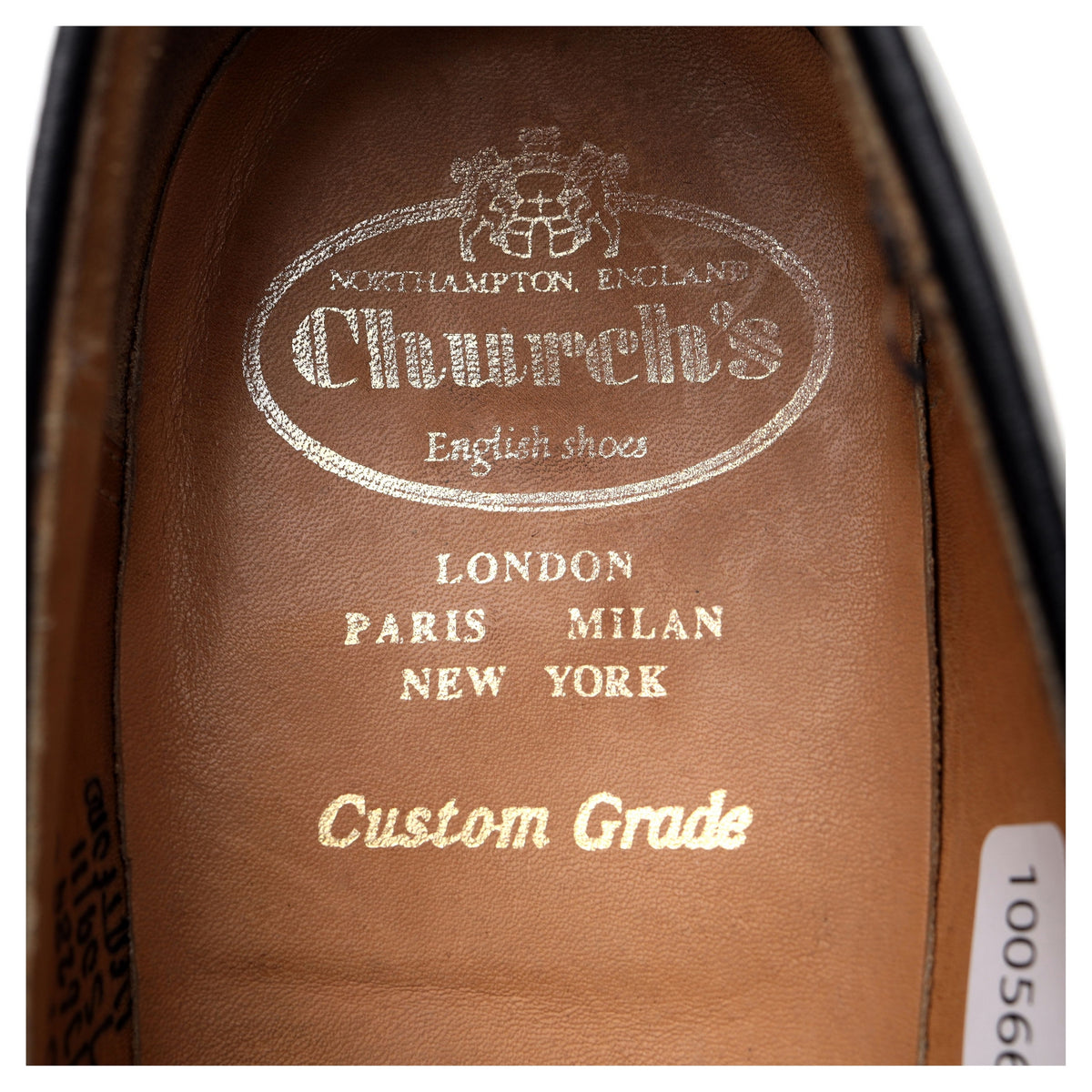 &#39;Hertford&#39; Black Leather Loafers UK 9 F