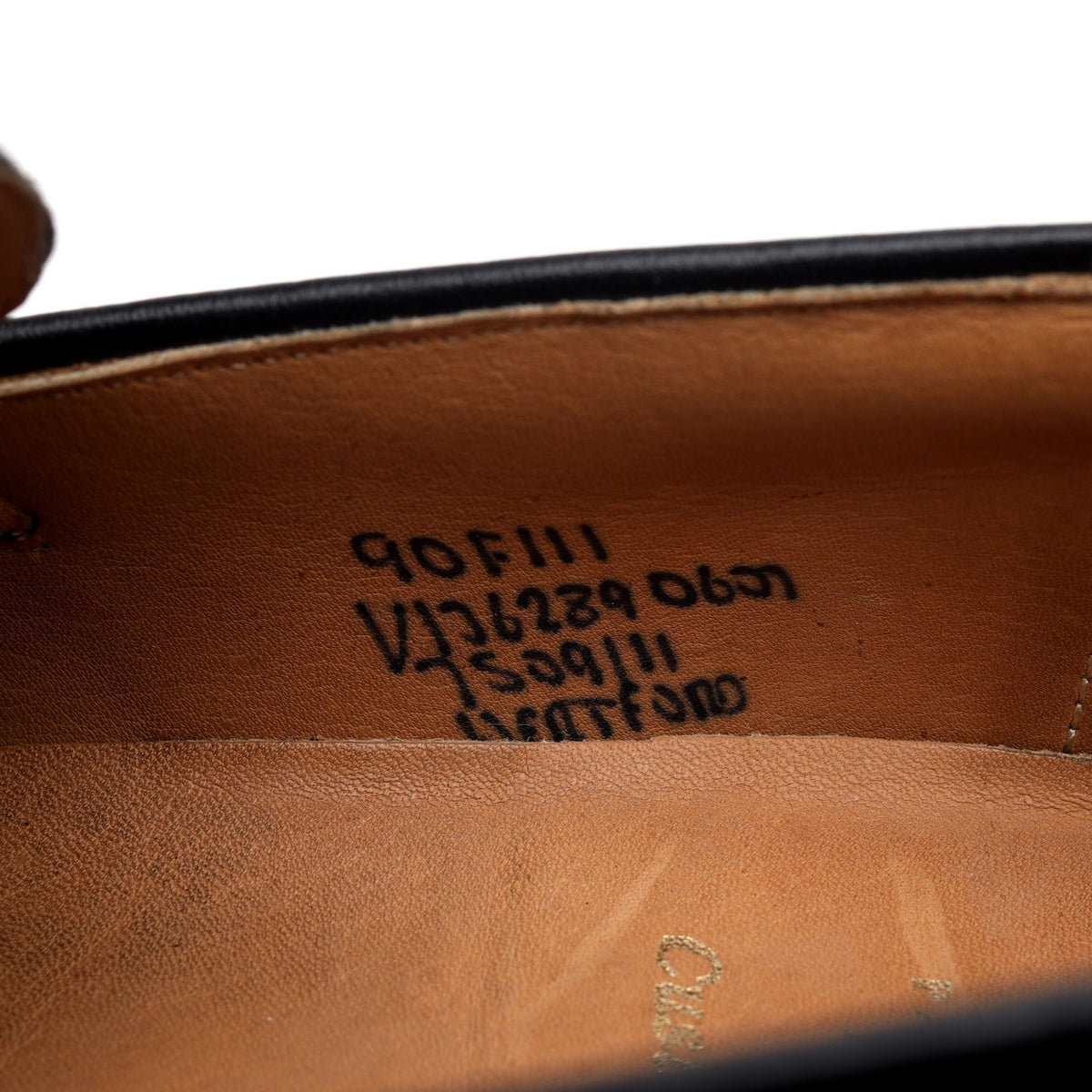 &#39;Hertford&#39; Black Leather Loafers UK 9 F
