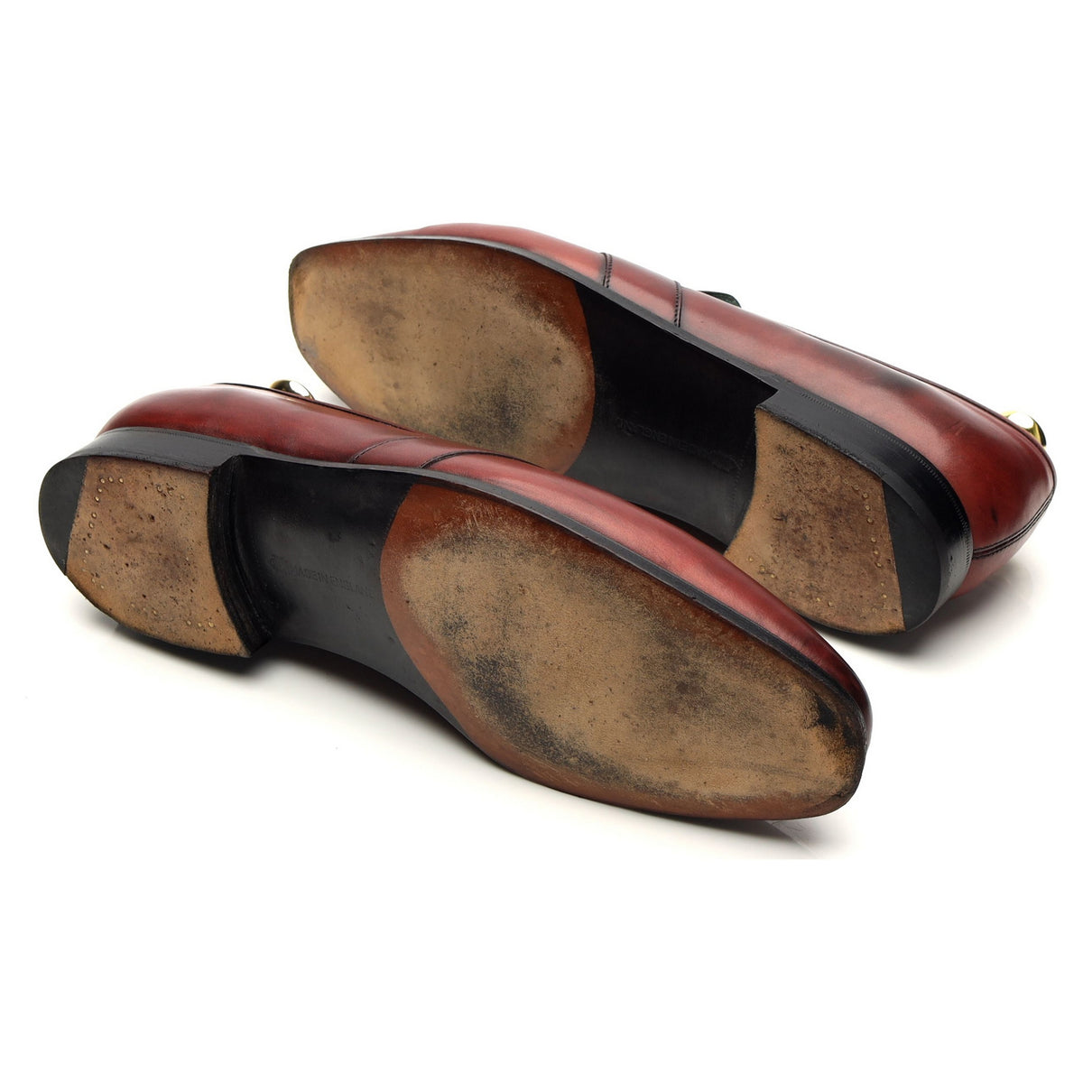 &#39;Buckingham&#39; Burgundy Leather Loafers UK 8.5 E