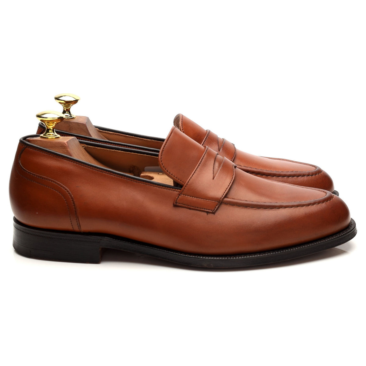 &#39;Salisbury&#39; Tan Brown Leather Loafers UK 7.5 G