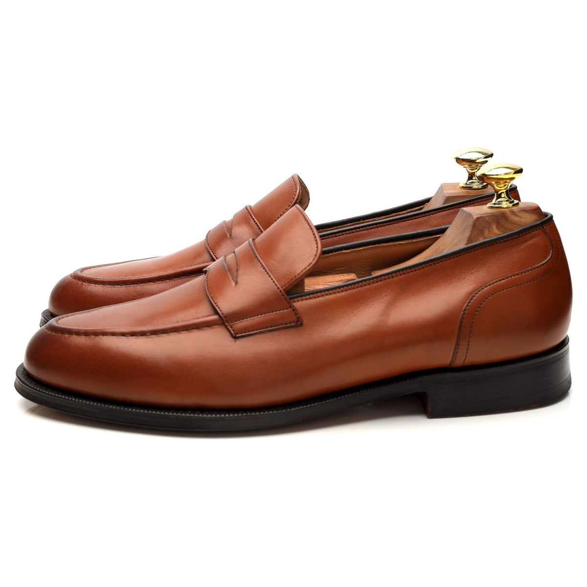 &#39;Salisbury&#39; Tan Brown Leather Loafers UK 7.5 G