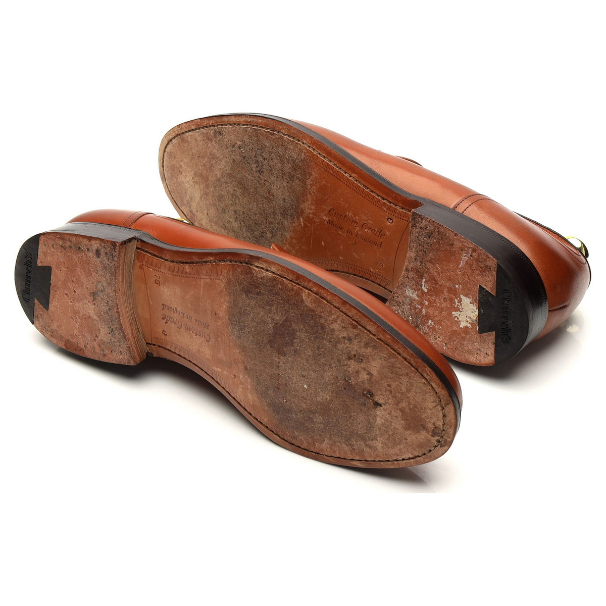 &#39;Salisbury&#39; Tan Brown Leather Loafers UK 7.5 G