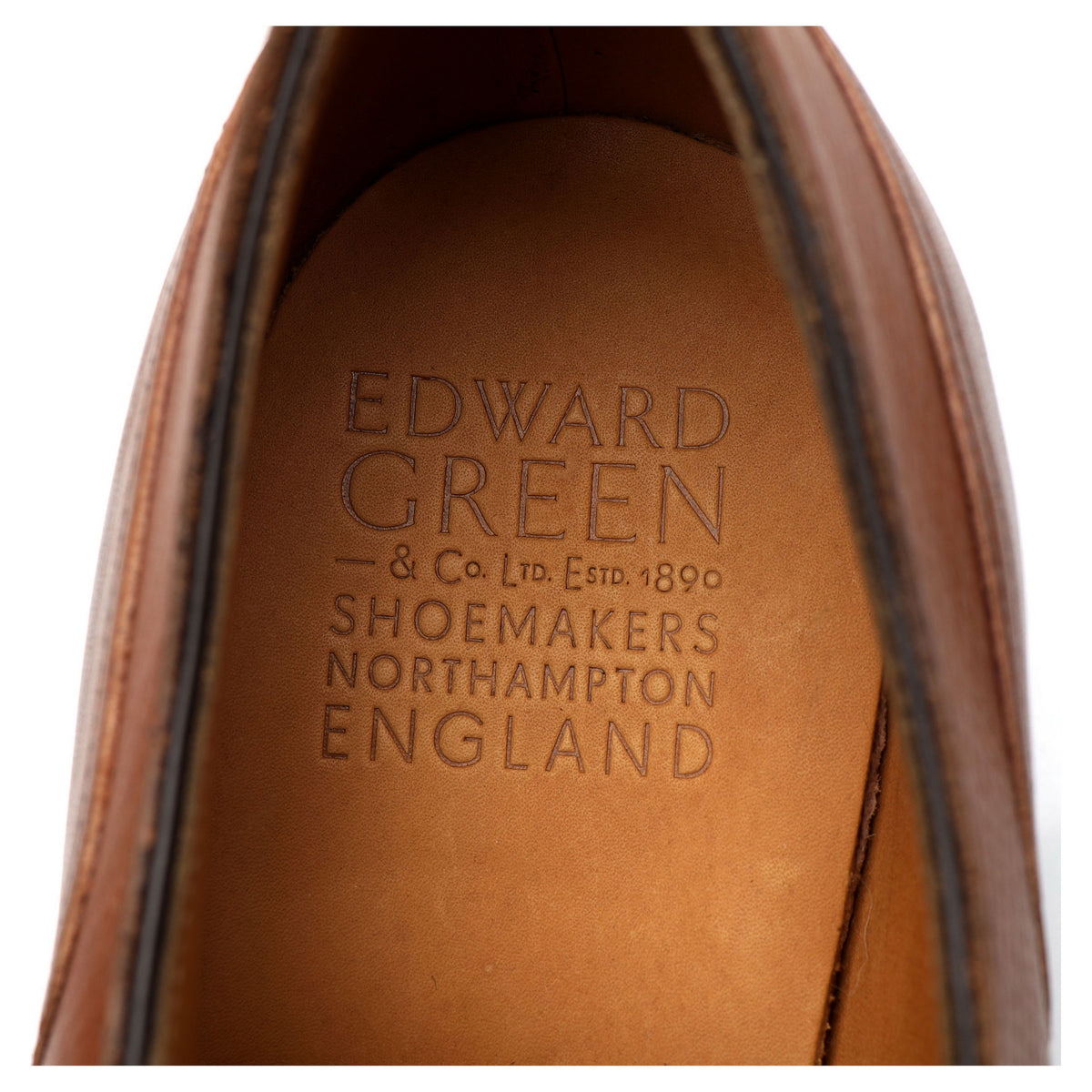 &#39;Dover&#39; Tan Brown Leather Split Toe Derby UK 10.5 E