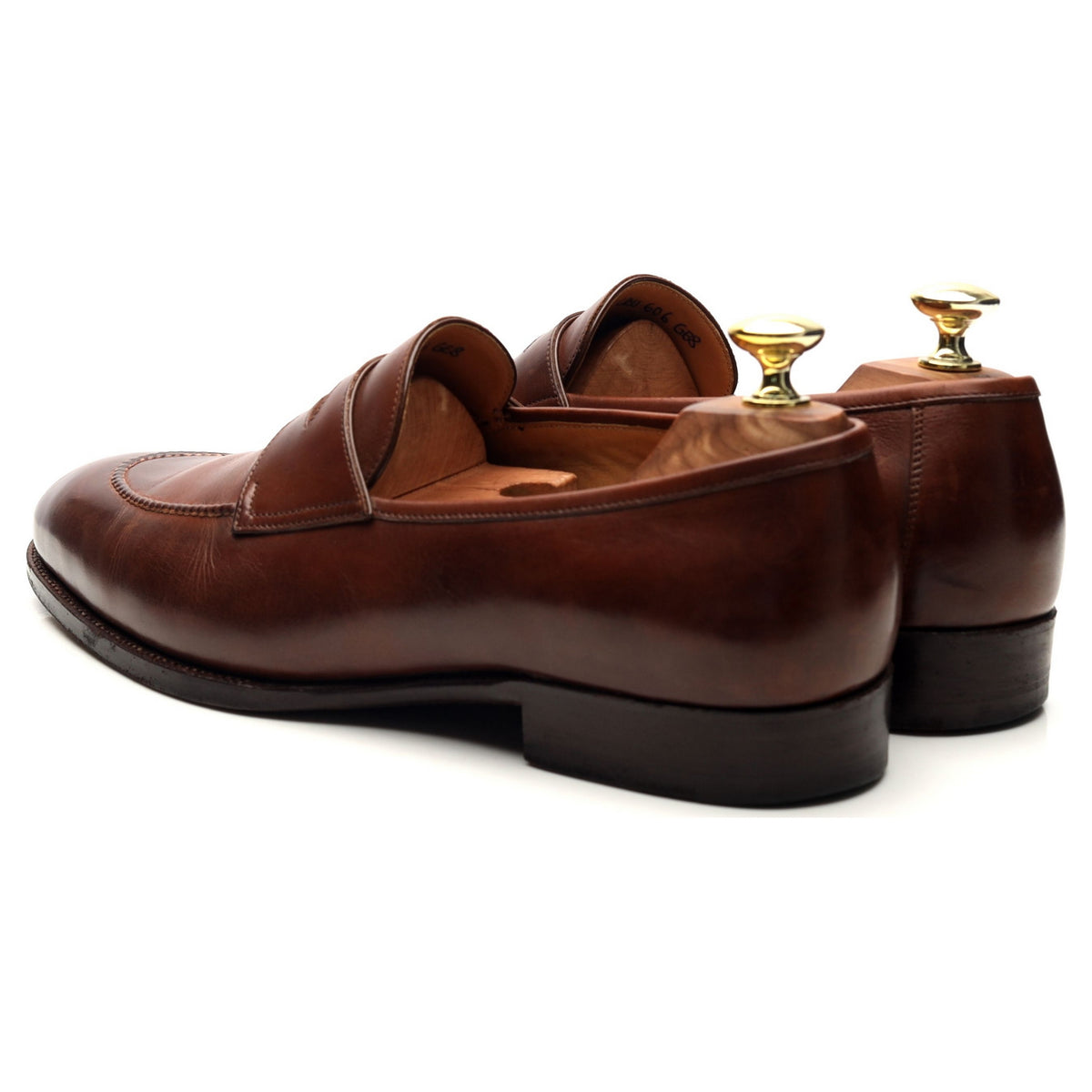 &#39;539&#39; Brown Leather Loafers UK 7.5 F