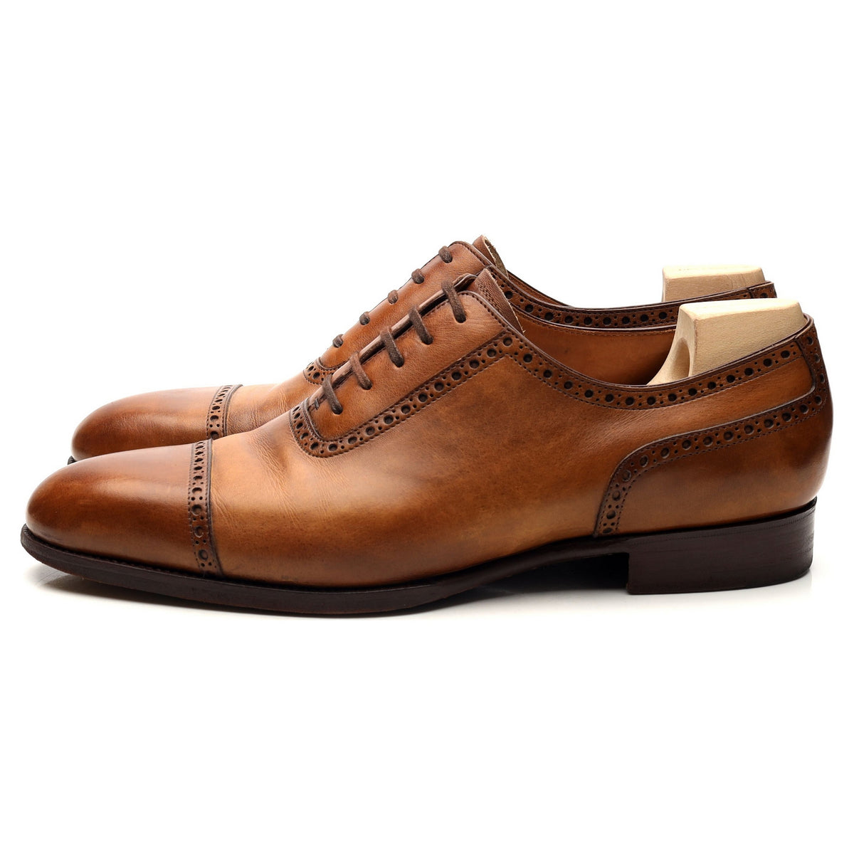 &#39;315&#39; Tan Brown Leather Semi Oxford 7 F