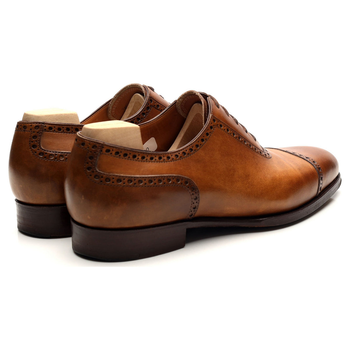 &#39;315&#39; Tan Brown Leather Semi Oxford 7 F