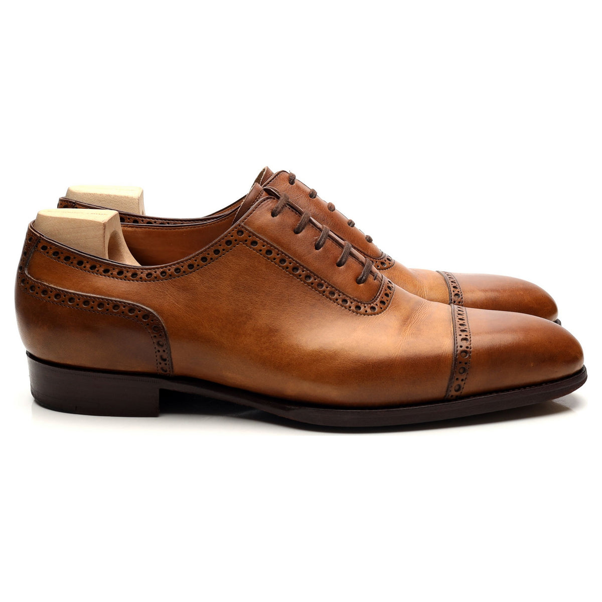 &#39;315&#39; Tan Brown Leather Semi Oxford 7 F