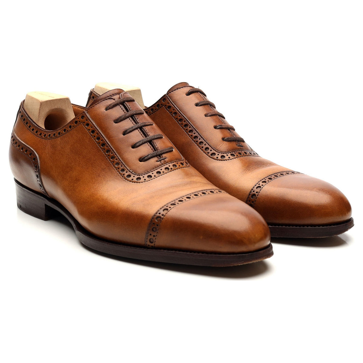 &#39;315&#39; Tan Brown Leather Semi Oxford 7 F