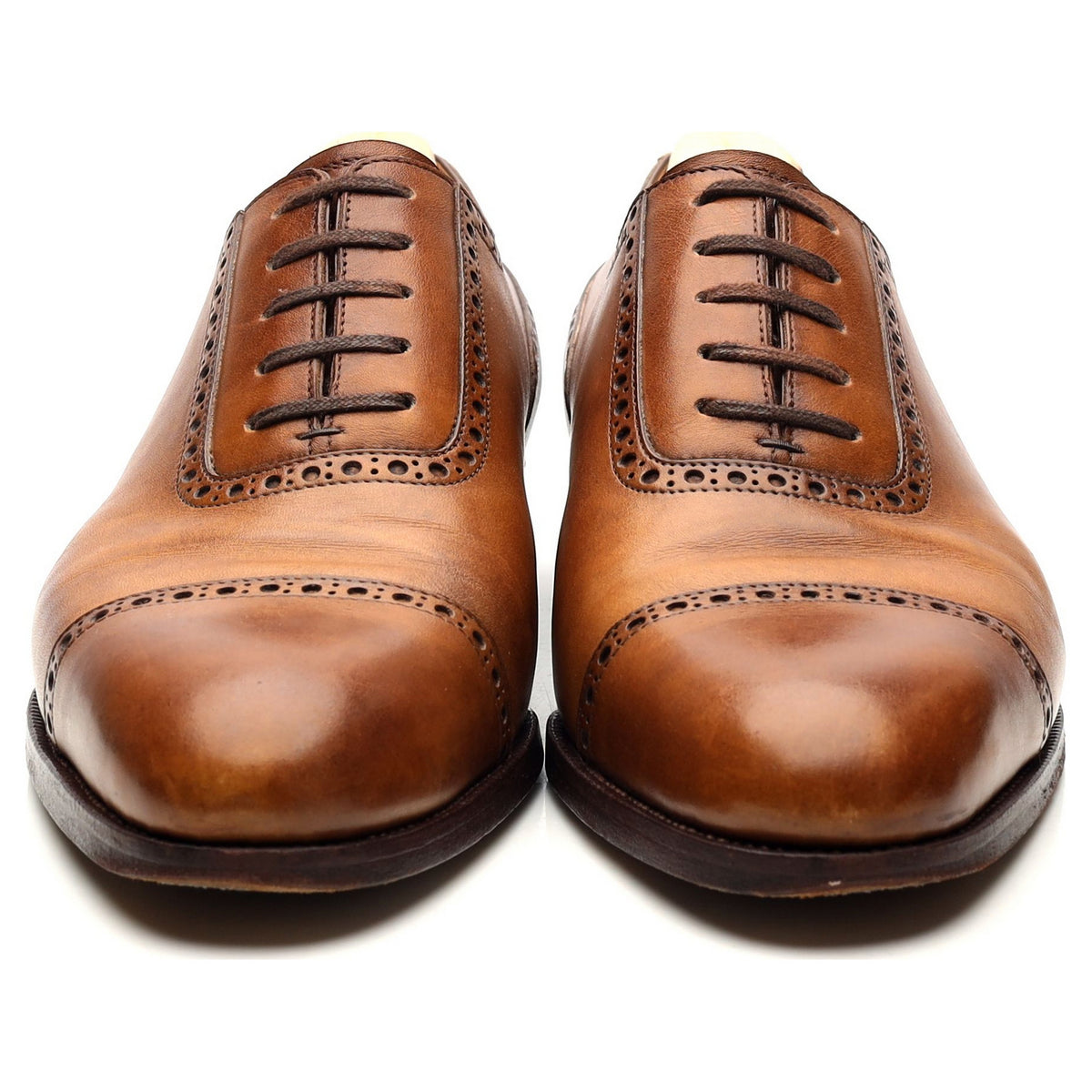 &#39;315&#39; Tan Brown Leather Semi Oxford 7 F