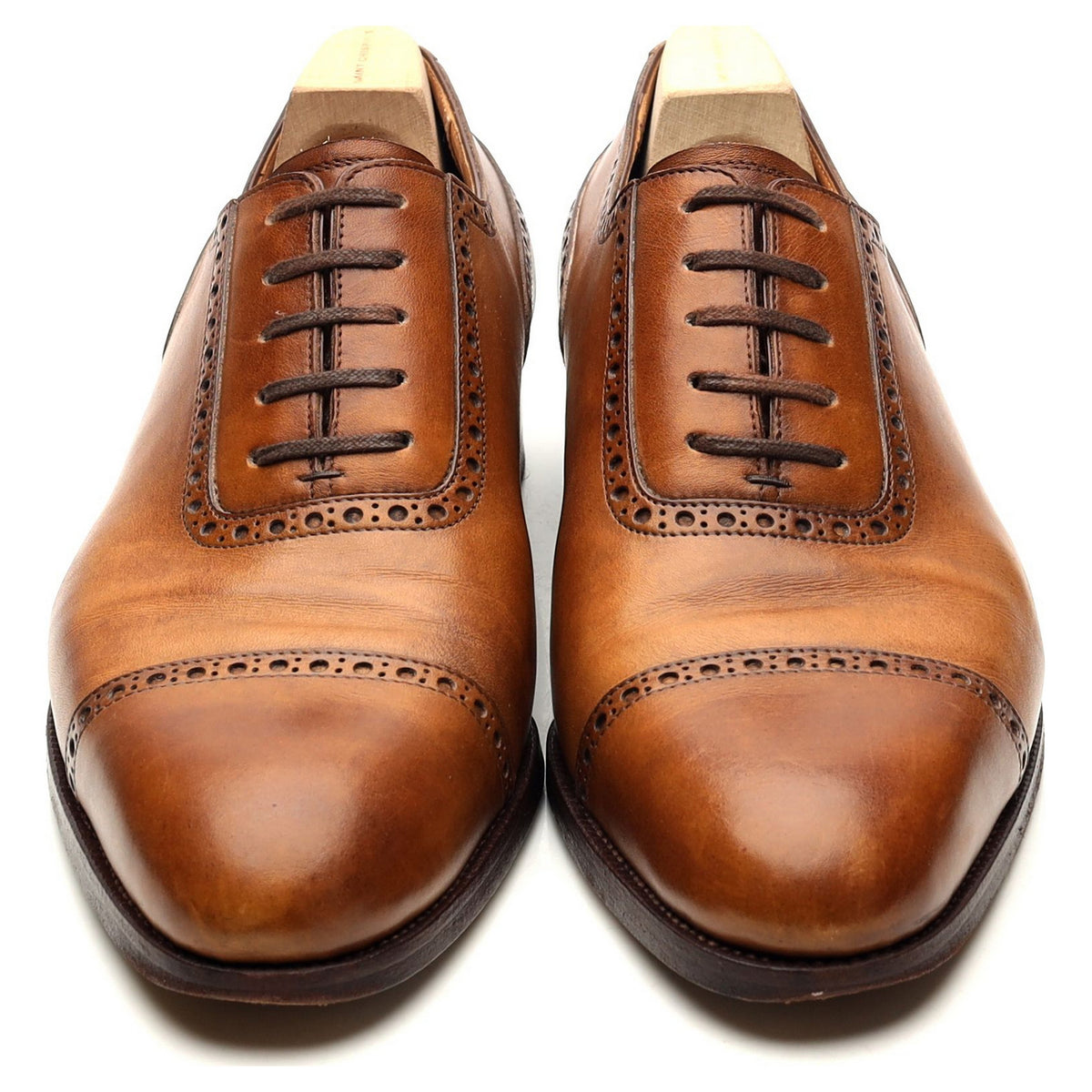 &#39;315&#39; Tan Brown Leather Semi Oxford 7 F