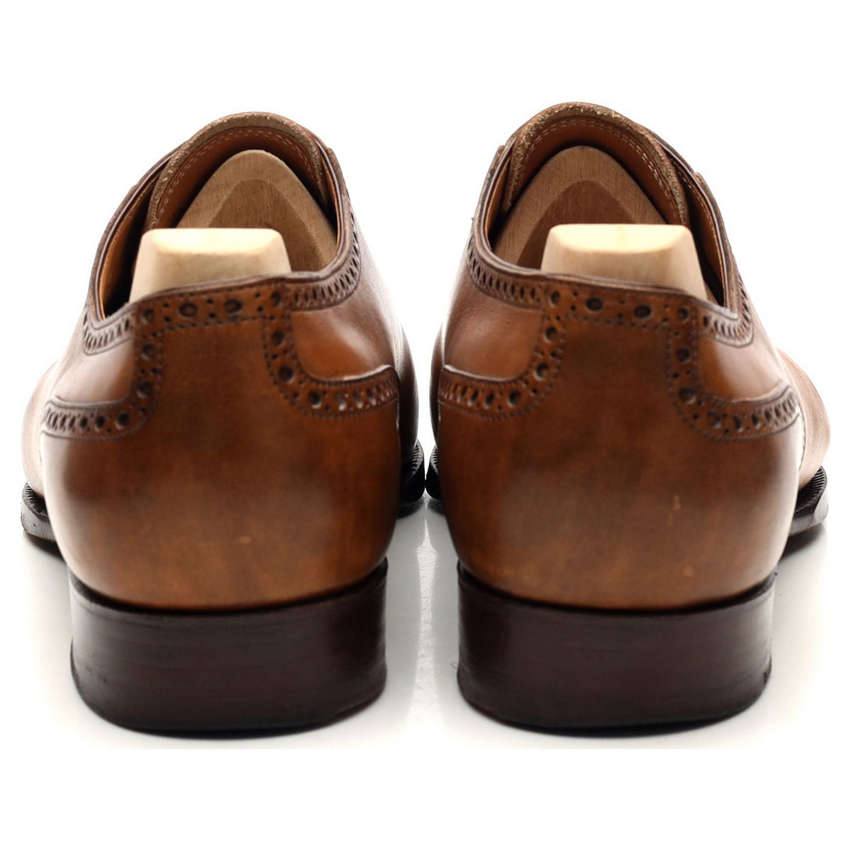 &#39;315&#39; Tan Brown Leather Semi Oxford 7 F