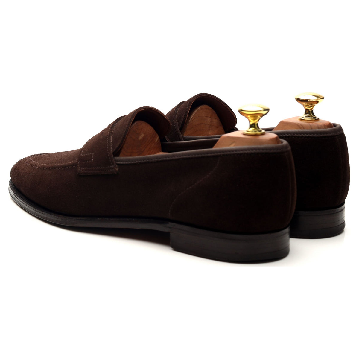 &#39;Teign&#39; Dark Brown Suede Loafers UK 7.5 E