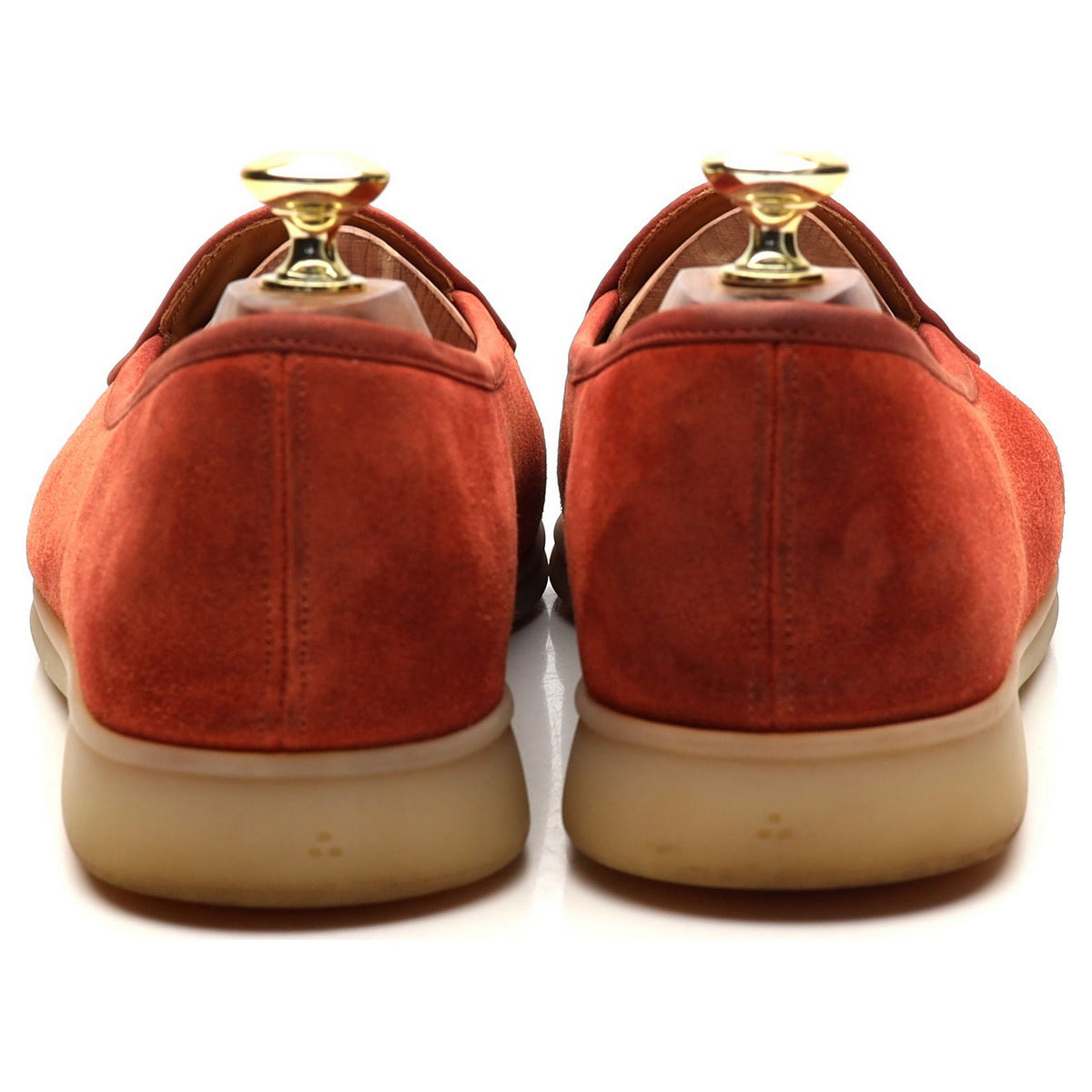 &#39;Sagan Stride&#39; Orange Suede Slip On Loafers UK 7 / UK 7.5