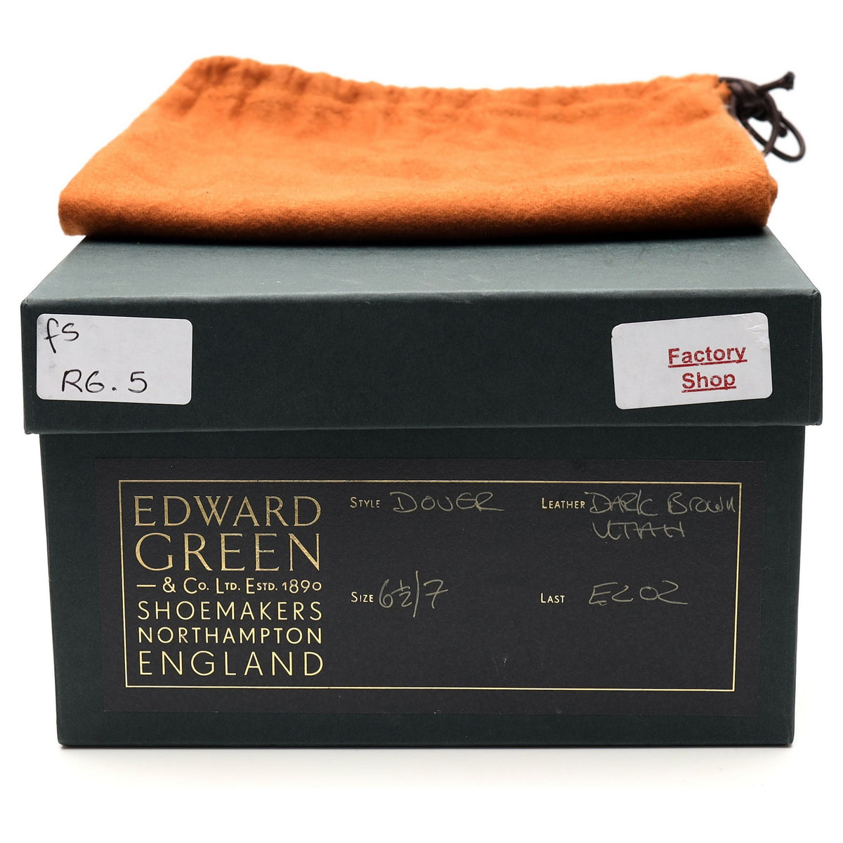 &#39;Dover&#39; Dark Brown Grain Leather Split Toe Derby UK 6.5 E