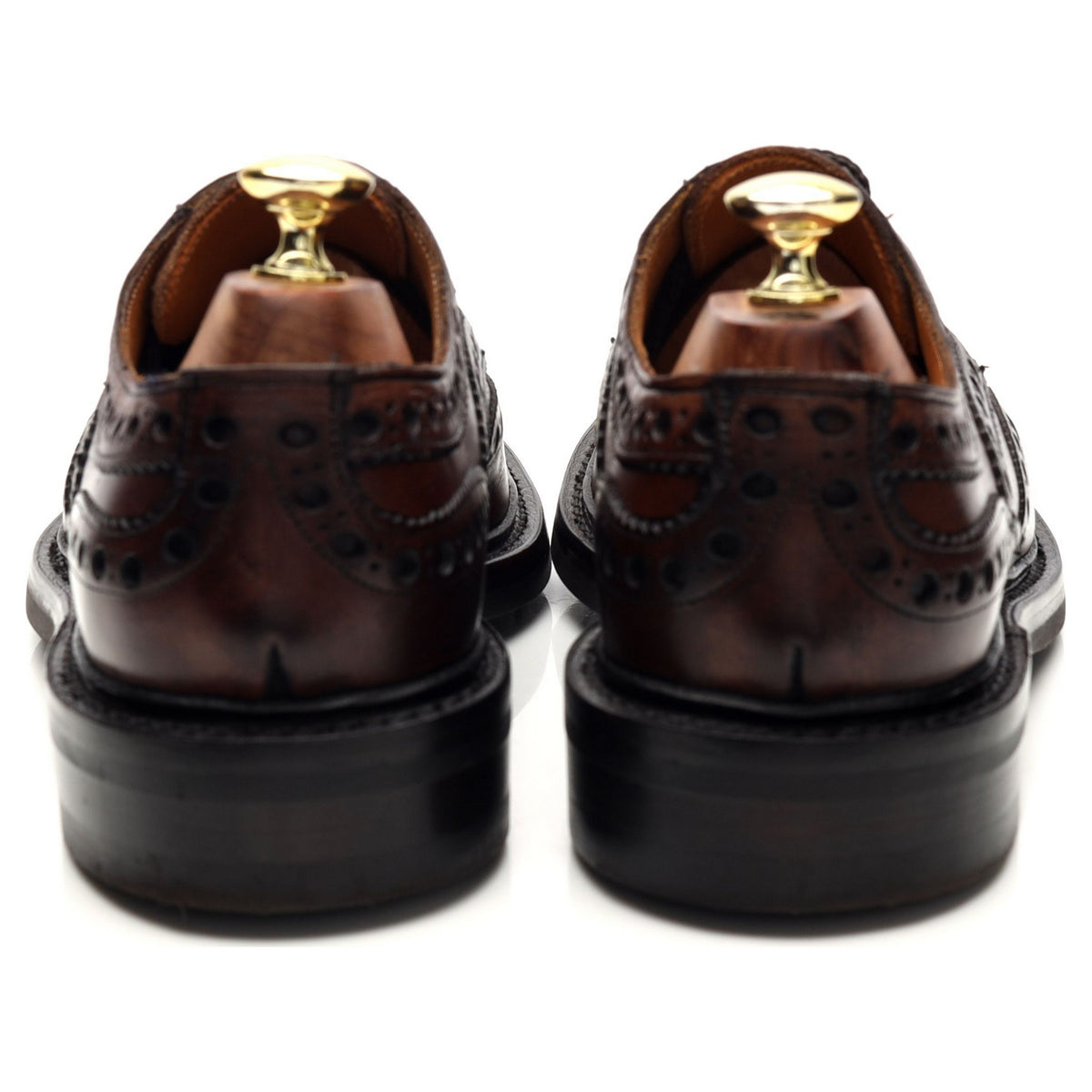 Herring &#39;Burford&#39; Brown Leather Derby Brogues UK 7 F