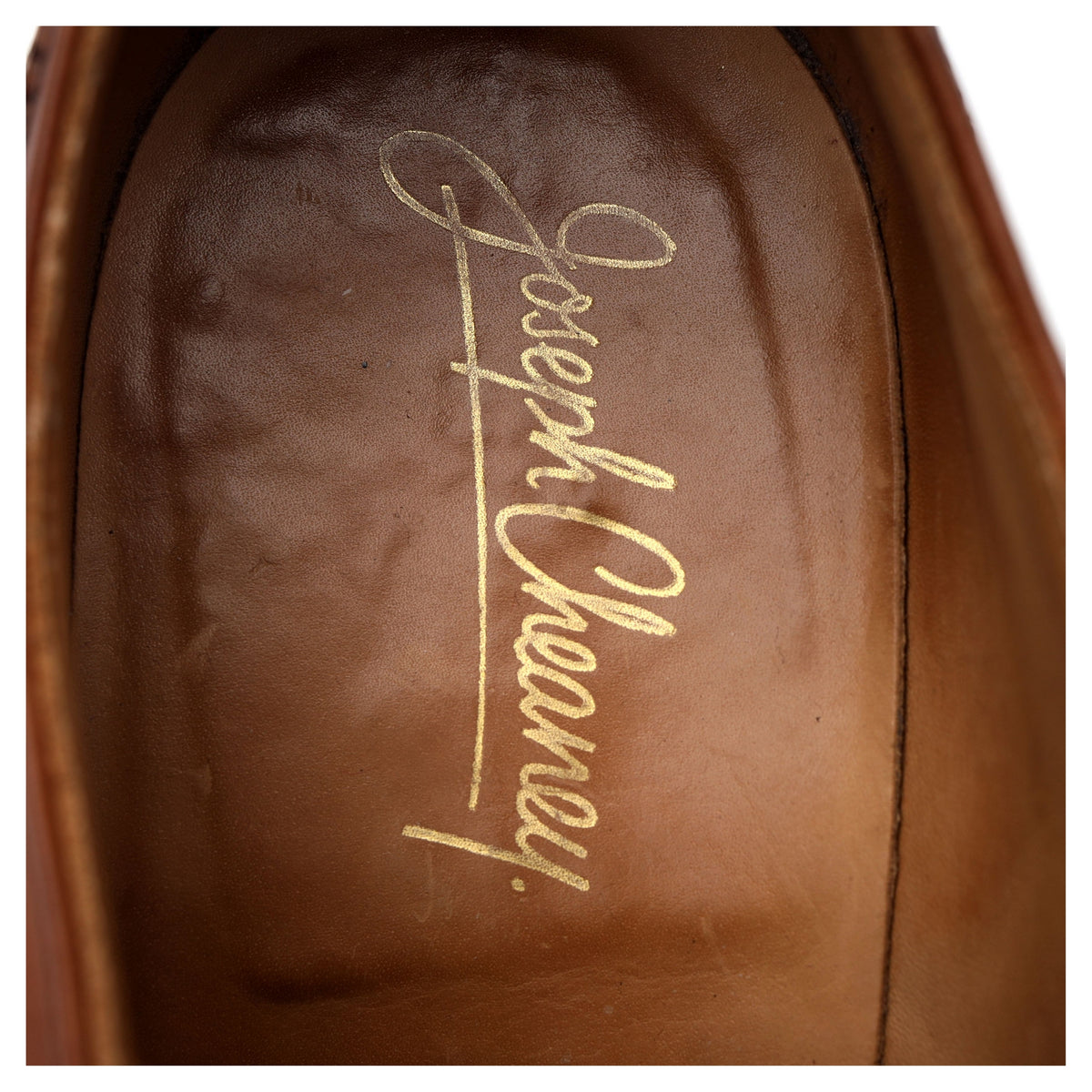 &#39;Harvard ll&#39; Brown Leather Cap Toe Derby UK 9 F